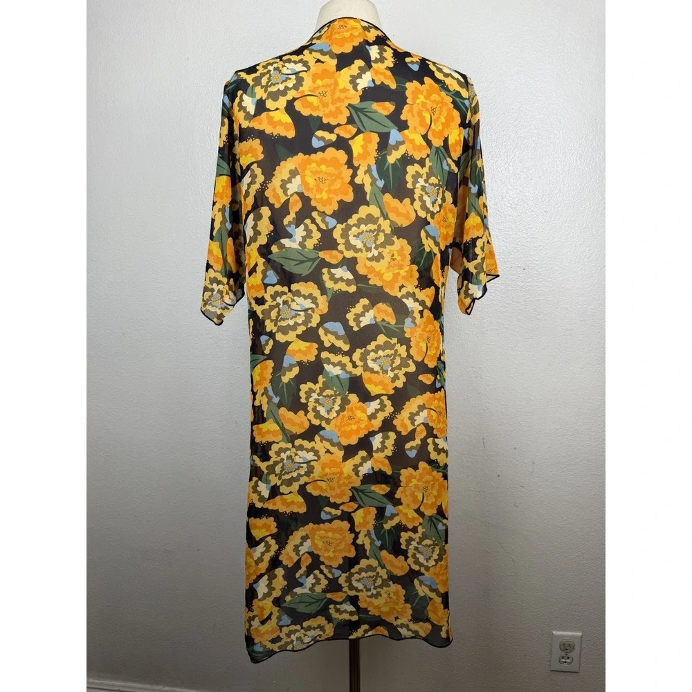 NWOT LuLaRoe SHIRLEY Floral Kimono Duster Multi Color Size S